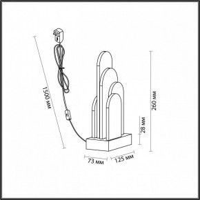 Настольная лампа декоративная Odeon Light Foros 5437/12TL в Североуральске - severouralsk.ok-mebel.com | фото 5