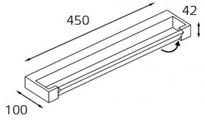 Подсветка для зеркала Italline IT01-1068/45 IT01-1068/45 black в Североуральске - severouralsk.ok-mebel.com | фото 2