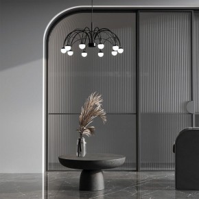 Подвесная люстра Eurosvet Ragno 90034/10 LED черный в Североуральске - severouralsk.ok-mebel.com | фото 4