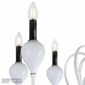 Подвесная люстра iLamp Lady 88003-8 WH в Североуральске - severouralsk.ok-mebel.com | фото 3
