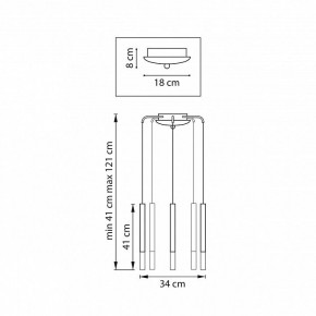Подвесная люстра Lightstar Tubo L5T747147 в Североуральске - severouralsk.ok-mebel.com | фото 3