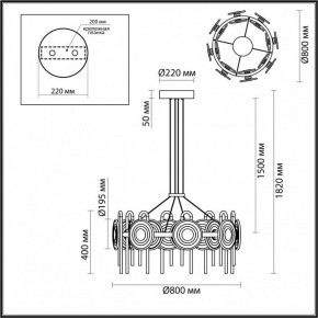 Подвесная люстра Odeon Light Magnet 5407/92L в Североуральске - severouralsk.ok-mebel.com | фото 6