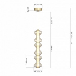 Подвесная люстра ST-Luce SPINE SL6136.213.01 в Североуральске - severouralsk.ok-mebel.com | фото 4