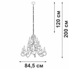 Подвесная люстра Vitaluce V1859 V1859-1/16 в Североуральске - severouralsk.ok-mebel.com | фото 4