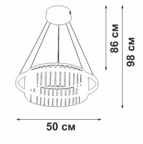 Подвесная люстра Vitaluce V54010 V54010-0/1S в Североуральске - severouralsk.ok-mebel.com | фото 6