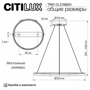 Подвесной светильник Citilux Trio CL215B051 в Североуральске - severouralsk.ok-mebel.com | фото 8