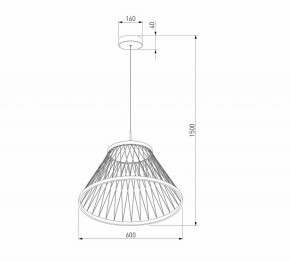 Подвесной светильник Eurosvet Cesta 40017/1 LED коричневый в Североуральске - severouralsk.ok-mebel.com | фото 5
