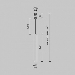 Подвесной светильник Maytoni Focus Led TR155-1-5W3K-B в Североуральске - severouralsk.ok-mebel.com | фото 5