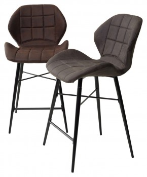 Полубарный стул MARCEL COWBOY-#800 темно-коричневый (H=65cm), ткань микрофибра М-City в Североуральске - severouralsk.ok-mebel.com | фото 5