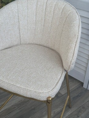 Полубарный стул WENDY TRF-11 светло-бежевый, ткань / золотой каркас (H=65) М-City в Североуральске - severouralsk.ok-mebel.com | фото