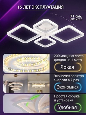 Потолочная люстра Natali Kovaltseva OPTI LED LAMPS 81108/1C в Североуральске - severouralsk.ok-mebel.com | фото 5