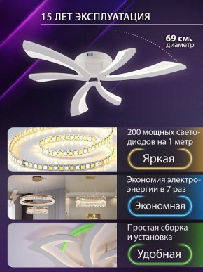 Потолочная люстра Natali Kovaltseva VIO LED LAMPS 81453 в Североуральске - severouralsk.ok-mebel.com | фото 5