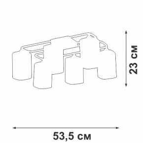 Потолочная люстра Vitaluce V3092 V3092-1/6PL в Североуральске - severouralsk.ok-mebel.com | фото 4