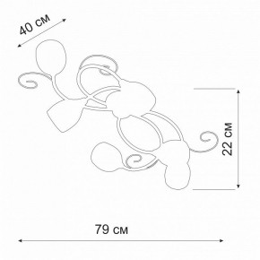 Потолочная люстра Vitaluce V3269 V3269-3/6PL в Североуральске - severouralsk.ok-mebel.com | фото 2