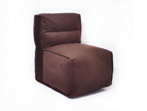 Прямое модульное бескаркасное кресло Комфорт (Шоколад велюр) в Североуральске - severouralsk.ok-mebel.com | фото