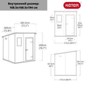 Сарай Манор Пентхаус 6x6 (MANOR PENT 6x6) в Североуральске - severouralsk.ok-mebel.com | фото 3