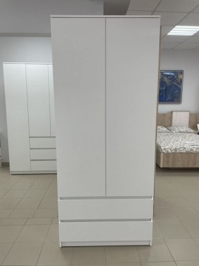 Шкаф 2-ств. с 2 ящиками "Бьянко" в Североуральске - severouralsk.ok-mebel.com | фото 3