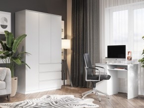 Шкаф 3-ств. с 3 ящиками "Бьянко" в Североуральске - severouralsk.ok-mebel.com | фото 4