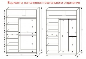 Шкаф-купе 1600 серии SOFT D1+D3+B2+PL1 (2 ящика+1штанга) профиль «Графит» в Североуральске - severouralsk.ok-mebel.com | фото 7