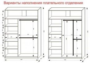 Шкаф-купе 1600 серии SOFT D6+D4+B2+PL2 (2 ящика+1штанга+1 полка) профиль «Капучино» в Североуральске - severouralsk.ok-mebel.com | фото 9