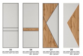 Шкаф-купе 1600 серии SOFT D8+D2+B2+PL4 (2 ящика+F обр.штанга) профиль «Графит» в Североуральске - severouralsk.ok-mebel.com | фото 10