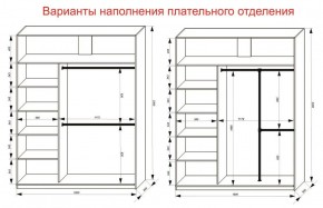 Шкаф-купе 1800 серии SOFT D1+D3+B2+PL1 (2 ящика+1штанга) профиль «Графит» в Североуральске - severouralsk.ok-mebel.com | фото 7