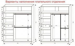 Шкаф-купе 1800 серии SOFT D8+D2+B2+PL4 (2 ящика+F обр.штанга) профиль «Графит» в Североуральске - severouralsk.ok-mebel.com | фото 8