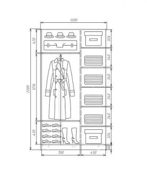 Шкаф-купе ХИТ 22-4-12-11 (420) в Североуральске - severouralsk.ok-mebel.com | фото 5