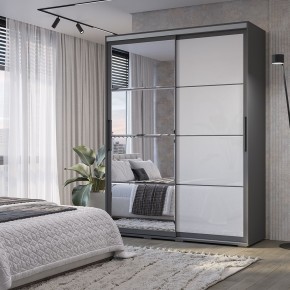 Шкаф-купе Крафт-6 1.6 м ШКК-06 (графит) в Североуральске - severouralsk.ok-mebel.com | фото