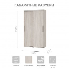 Шкаф-купе ШКК-11 (ясень белый) в Североуральске - severouralsk.ok-mebel.com | фото 7