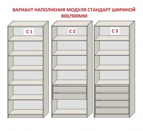 Шкаф распашной серия «ЗЕВС» (PL3/С1/PL2) в Североуральске - severouralsk.ok-mebel.com | фото 6