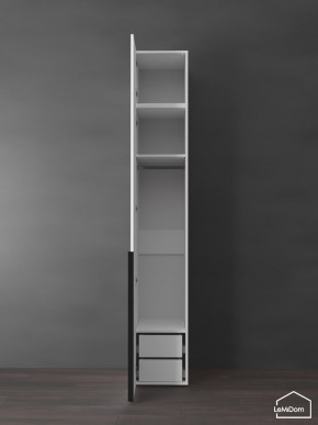 Шкаф с антресолью Linnea MHR-1A-3 2450х400х510 (Белый-М 11.1.1) в Североуральске - severouralsk.ok-mebel.com | фото 5