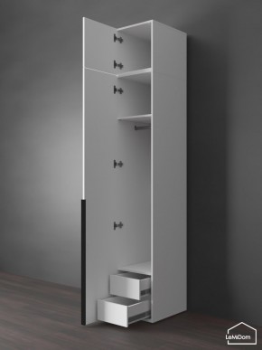 Шкаф с антресолью Linnea MHR-1A-3 2450х400х510 (Белый-М 11.1.1) в Североуральске - severouralsk.ok-mebel.com | фото 6