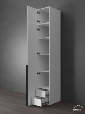 Шкаф с антресолью Linnea MHR-1A-4 2450х400х510 (Белый-М 11.1.1) в Североуральске - severouralsk.ok-mebel.com | фото 5
