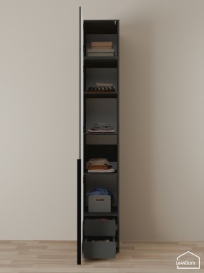 Шкаф с антресолью Linnea MHR-1A-4 2450х400х510 (Графит-М 11.1.25) в Североуральске - severouralsk.ok-mebel.com | фото 4