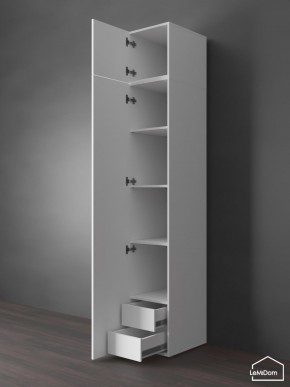 Шкаф с антресолью Linnea MHR-1POA-4 2450х400х510 (Белый-М 11.1.1) в Североуральске - severouralsk.ok-mebel.com | фото 5