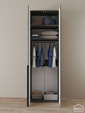 Шкаф с антресолью Linnea MHR-2A-1 2450х800х510 (Графит-М 11.1.25) в Североуральске - severouralsk.ok-mebel.com | фото 4