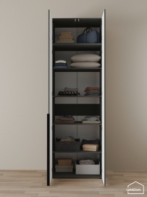 Шкаф с антресолью Linnea MHR-2A-2 2450х800х510 (Графит-М 11.1.25) в Североуральске - severouralsk.ok-mebel.com | фото 4