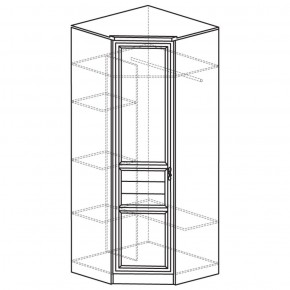 Шкаф угловой 50 Лира Нортон светлый (угол 854х854) в Североуральске - severouralsk.ok-mebel.com | фото 2