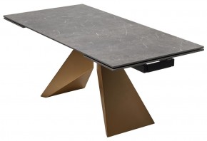 Стол ALES 180 BLACK GRAVE SOLID CERAMIC, керамика / бронзовый, ®DISAUR в Североуральске - severouralsk.ok-mebel.com | фото 14