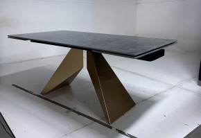 Стол ALES 180 BLACK GRAVE SOLID CERAMIC, керамика / бронзовый, ®DISAUR в Североуральске - severouralsk.ok-mebel.com | фото 6