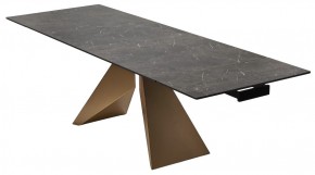 Стол ALES 180 BLACK GRAVE SOLID CERAMIC, керамика / бронзовый, ®DISAUR в Североуральске - severouralsk.ok-mebel.com | фото 7