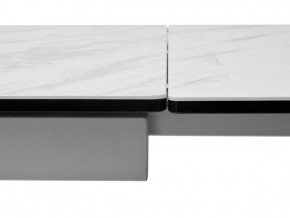 Стол BELLUNO 160 MARBLES KL-99 Белый мрамор матовый, итальянская керамика/ белый каркас, ®DISAUR в Североуральске - severouralsk.ok-mebel.com | фото 9