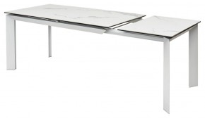 Стол CREMONA 140 MATTE STATUARIO Белый мрамор матовый, керамика/ белый каркас, ®DISAUR в Североуральске - severouralsk.ok-mebel.com | фото 6