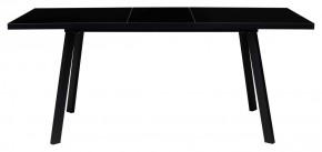 Стол ФИН 120 Черный, стекло/ Черный каркас М-City в Североуральске - severouralsk.ok-mebel.com | фото 1