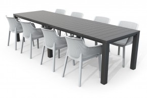 Стол раскладной Джули (Julie Double table 2 configurations) Графит в Североуральске - severouralsk.ok-mebel.com | фото 7