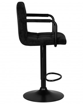 Стул барный DOBRIN KRUGER ARM BLACK, черный вельвет (LAR-E2041-52) в Североуральске - severouralsk.ok-mebel.com | фото 3