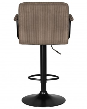 Стул барный DOBRIN KRUGER ARM BLACK, какао вельвет (LAR-E2041-05) в Североуральске - severouralsk.ok-mebel.com | фото 5