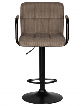 Стул барный DOBRIN KRUGER ARM BLACK, какао вельвет (LAR-E2041-05) в Североуральске - severouralsk.ok-mebel.com | фото 6