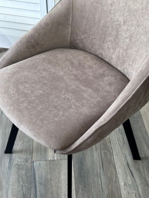 Стул CASA, 360 град. поворот. B5 Капучино, велюр / черный каркас,М-City в Североуральске - severouralsk.ok-mebel.com | фото 3